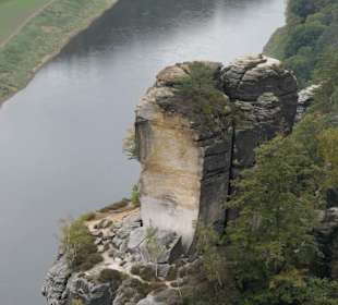 Basteiblick auf die Elbe