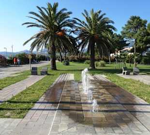 Der Zentralbereich der Strandpromenade