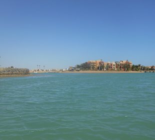 Blick vom Boot in die Lagune