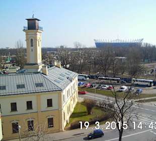 Narodowy widziany z Pragi.