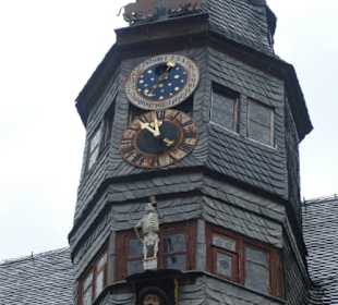 Das Lanzentürmchen auf dem Rathaus von Ochsenfurt