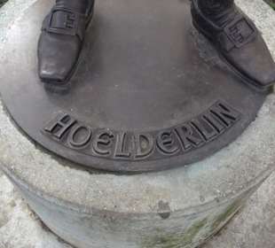 Hölderlin Brunnen und Gedenktafel