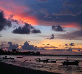 Sunset am White Sand Beach