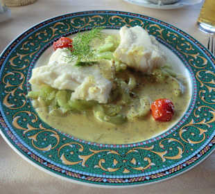 Schnitte vom Kabeljau