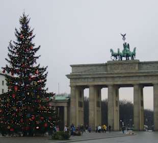 Brandenburger Tor mit Weihnachtsbaum