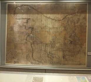 Fragment ekspozycji - mapa.