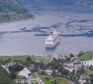 Die Costa Magica in Geiranger