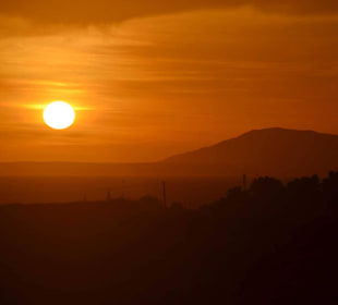 Sonnenuntergang rote Dünen