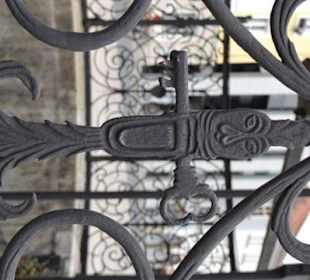 Detailansicht der Brunnenlaube