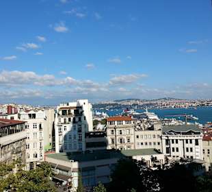 Aussicht von und auf Galata