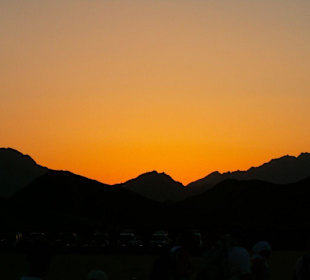 Sonnenuntergang in Wüste