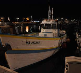 Hafen von Cassis bei Nacht