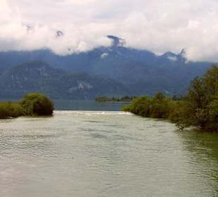 Zu- und Abfluß des Kochelsee´s