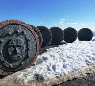 Kunstwerk scheibchenweise