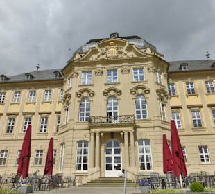 Blick vom Schlosspark auf Schloss Werneck