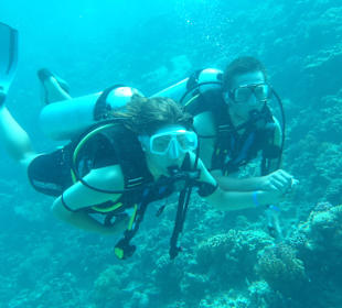Beim zweiten Tauchgang
