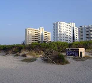 Oberes Ende des Strandes