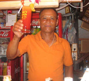 Frische Cocktails an Sing's Beach Bar