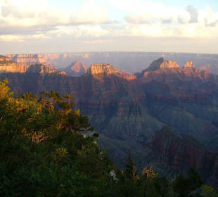 Sonnenuntergang ander North Rim Lodge
