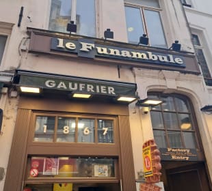  Le Funambule Waffels in Brüssel, Belgien 
