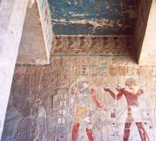 Deckenmalerei im Hatschepsut-Tempel