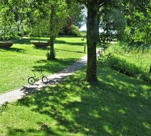 Blick vom Beobachtungsturm im Kurpark Seebruck