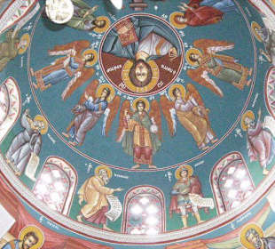 Fresko in der Kuppel