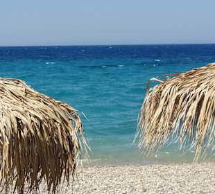 Steinstrand, dafür klares Wasser