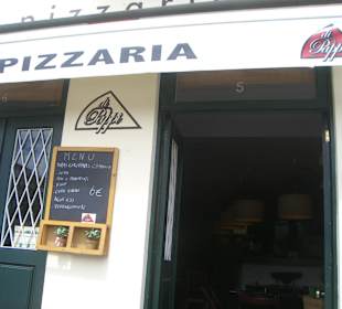 Blick auf die Pizzeria