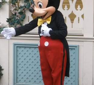 Mickey beim Fotoshooting