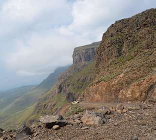 Fahrt am Sani Pass nach Lesotho