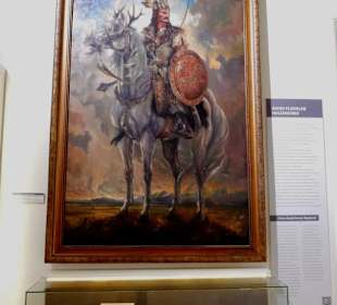 Gemälde und altes Besteck