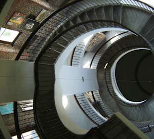 Foucault´sches Pendel imTurm;Blick nach unten