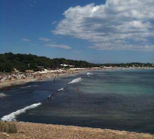 Blick über den Strand von Ses Salines