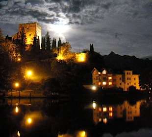 Der Burgsee am August-Vollmond-Abend