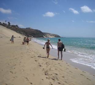 Der Strandabschnitt am Hotel