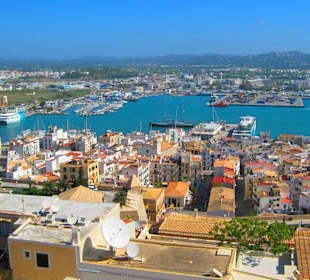 Ausblick auf den Hafen Ibiza