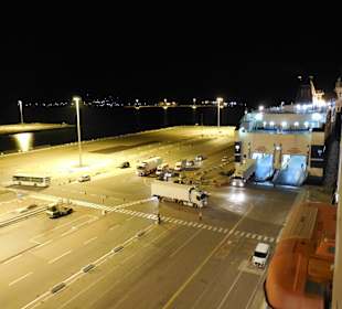 Abends vor der Abfahrt