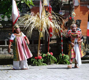 Diener in Kostüm und Maske