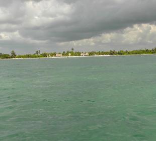 Sandbank zum Baden