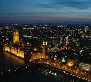 Londra dall'alto dal London Eye