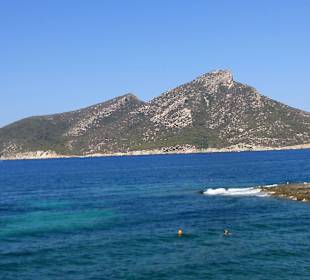 Die Insel von der Landansicht