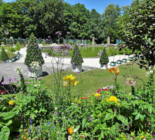 Der Garten an der Oberen Grotte der Eremitage