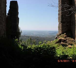 Blick von der Thermenanlage zum Meer