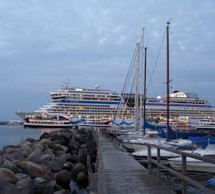 AIDAblu beim Auslaufen