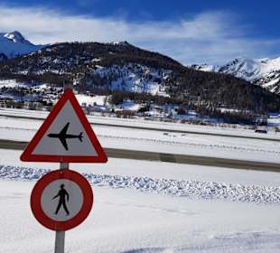Marathonloipe unmittelbar am Engadin-Airport 