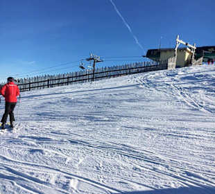 Herrliche Pisten direkt vor der Türe