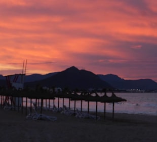 Can Picafort - Sonnenuntergang am Strand 