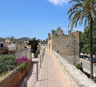 Weg auf der Stadtmauer