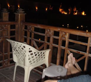 Abends auf dem Balkon